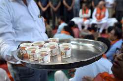 BJP leaders sip tea with people during PM Modi's 'Mann ki Baat'