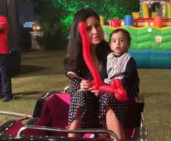 Katrina Kaif with Ahil at Adira's birthday party