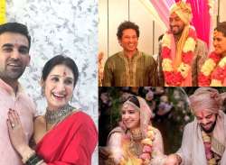 Wedding pictures of Indian cricketers