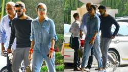 Virat Kohli, Anushka Sharma papped outside their hotel