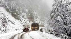 Srinagar recorded 2.3 as the minimum temperature while it was minus 4.1 in Pahalgam and minus six in Gulmarg, a Met official said.