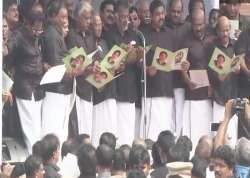 Scores of party supporters also turned up at the mausoleum to pay tributes to her.