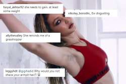 gigi hadid armpit trolled