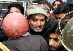 Yasin Malik and other members of  separatist groups in Srinagar