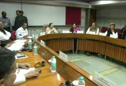 All-Party Meeting called by Lok Sabha Speaker Sumitra Mahajan underway in Parliament Library building