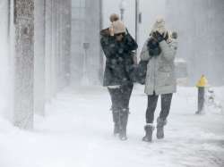 US weather will reach polar vortex if bomb cyclone hits. AP Photo. 