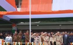 Haryana chief minister Manohar Lal Khattar at Republic Day celebrations in Rohtak. 