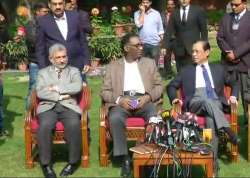 Supreme Court Judges address media. ANI photo