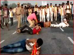 Protest during Karnataka bandh