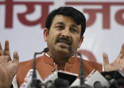 File pic of Delhi BJP president Manoj Tiwari 