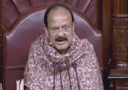 Rajya Sabha Chairperson Venkaiah Naidu speaks in the Rajya Sabha