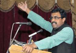 File pic of BJP leader Ram Madhav 