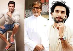 Salman Khan, Amitabh Bachchan, Ranveer Singh