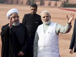 Iran President Hassan Rouhani and PM Modi