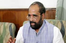 File picture of MoS Home Hansraj Ahir