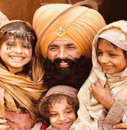 Akshay Kumar on the sets of Kesari