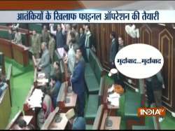 After Speaker's controversial comment, the entire Opposition stormed into the Well of the House and demanded apology from him.