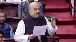 Amit Shah making his maiden speech in Rajya Sabha.