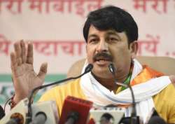 File pic of Delhi BJP president Manoj Tiwari
