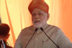 PM Modi addressing a public rally in Mysuru