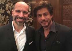 shah rukh khan meets Uber CEO dara khosrowshahi