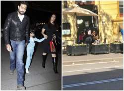 Aishwarya and Abhishek with Aaradhya in Australia 