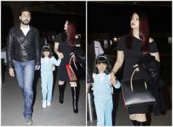 Aishwarya Rai Bachchan Aaradhya Australia celebrate Abhishek Bachchan birthday