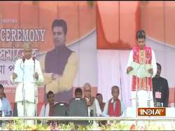 Biplab Deb takes oath as Tripura chief minister.