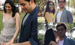 Akash Ambani with her fiancee Shloka Mehta