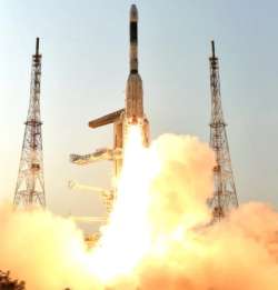 GSLV-F08 Liftoff