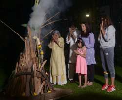 Amitabh Bachchan with his family