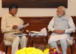 File pic - Andhra Pradesh Chief Minister Chandrababu Naidu and Prime Minister Narendra Modi 