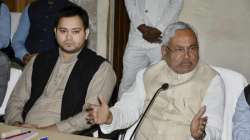 Nitish Kumar with Tejashwi yadav - File photo