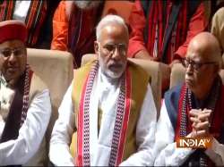 PM Narendra Modi at BJP parliamentary meting in New Delhi.