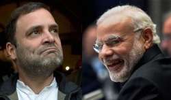 Congress president Rahul Gandhi and PM Narendra Modi.