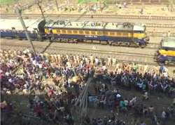 Local train services disrupted on Mumbai’s central line after rail roko protests by job aspirants