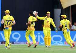 Live Cricket Score, Sunrisers Hyderabad vs Chennai Super Kings, IPL 2018 Match 20:?Deepak Chahar celebrates after claiming a wicket