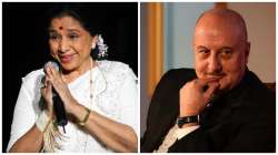 Anupam Kher, Asha Bhosle