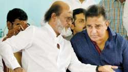 Rajinikanth and Kamal Hassan took part in a protest over demand for formation of Cauvery Mangement Board. File Photo.