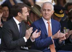 Faux pas: France’s Macron says Australian PM’s wife ‘delicious'