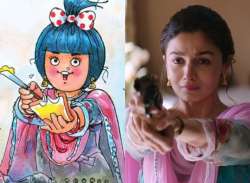 Amul Girl as Alia Bhatt from Raazi