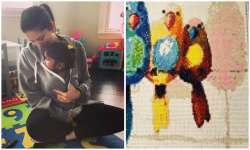 sunny leone painting for daughter nisha