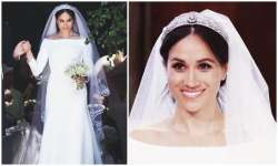 meghan markle wedding dress and bandeau