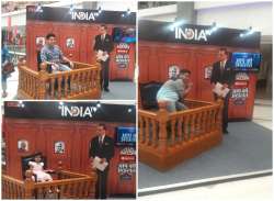 People click their pic as celebrity guests with 'Rajat Sharma in Aap Ki Adalat' 