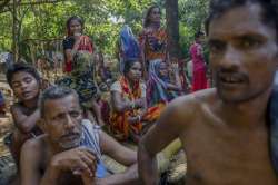 Rohingya Hindus in Bangladeshi refugee camp -? File pic