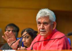 Communications Minister Manoj Sinha 