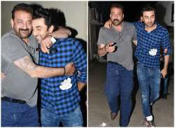 Sanjay Dutt bonds Ranbir Kapoor Sanju?