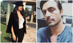 arjun rampal spotted with natasa stankovic