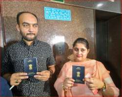 Lucknow passport official Vikas Mishra after he allegedly harassed city resident Tanvi Seth and her husband Mohammad Anas Siddiqui. 