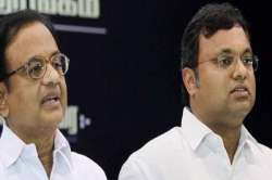 Former Union Minister P Chidambaram and his son Karti Chidambaram